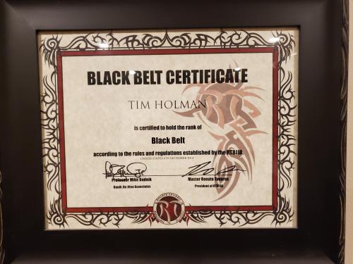 Black belt · December 6, 2014 · Promoted by Mike Budnik