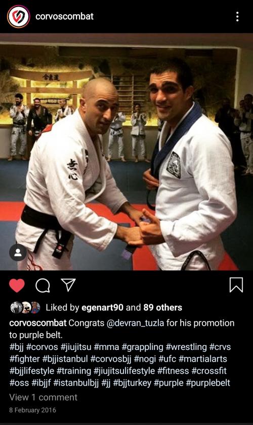 Purple belt · February 8, 2016 · Promoted by Burak Değer Biçer