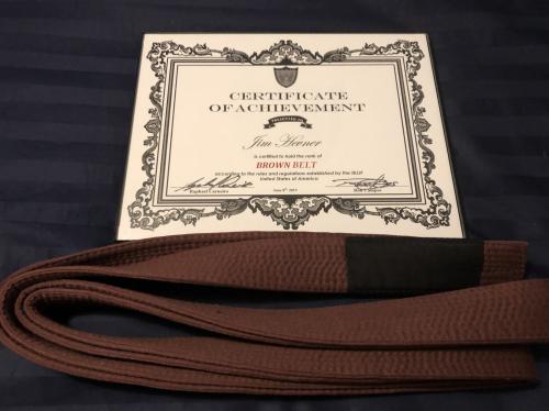 Brown belt · June 8, 2019 · Promoted by Oscar Calderon