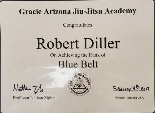 Blue belt · February 4, 2017 · Promoted by Shannon Ritch