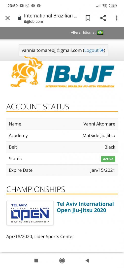 Black belt 1st degree · June 20, 2019 · Promoted by Bernardo Serrini