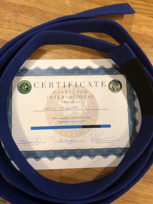 Blue belt · December 15, 2018 · Promoted by Robson Barbosa