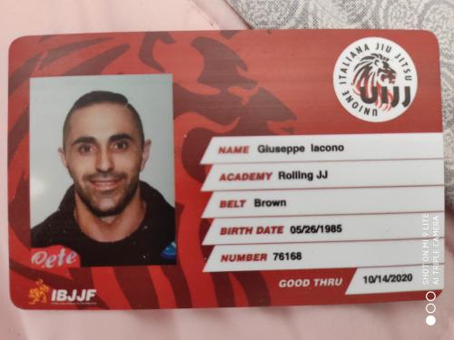Brown belt · January 5, 2019 · Promoted by Gianfranco Delli Paoli