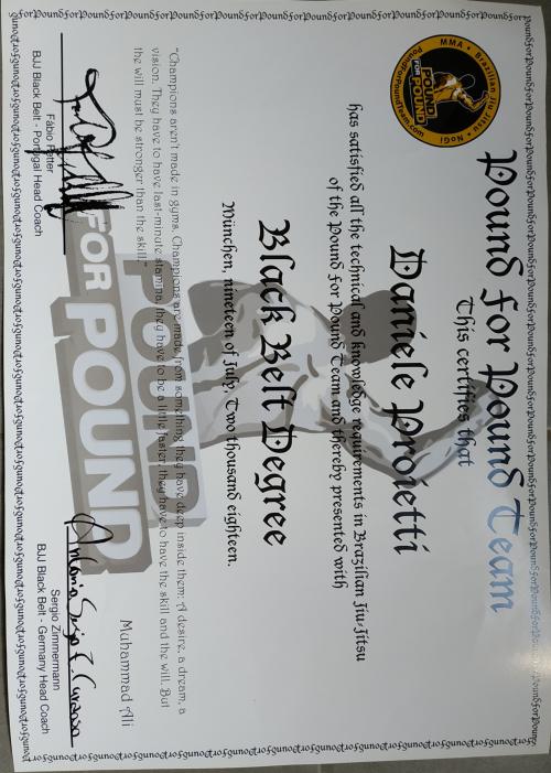 Black belt · July 26, 2018 · Promoted by Antonio Sergio Zimmermann Cardoso
