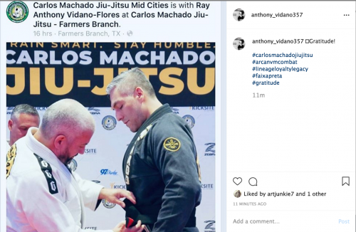 Black belt · October 12, 2019 · Promoted by Master Carlos Machado