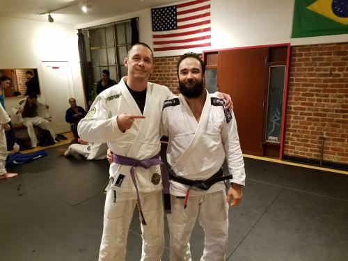 Purple belt · November 21, 2016 · Promoted by Brad Sandoval