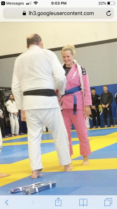 Blue belt · September 21, 2019 · Promoted by Hans Thompson