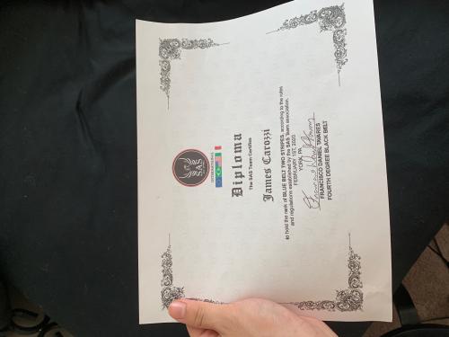 Blue belt · December 8, 2018 · Promoted by Michael Oberdick