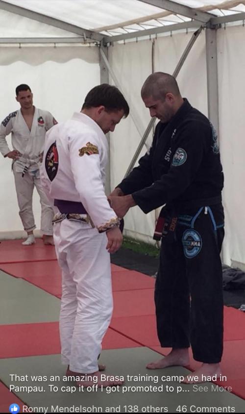 Purple belt · June 21, 2015 · Promoted by Ezekiel Zayas