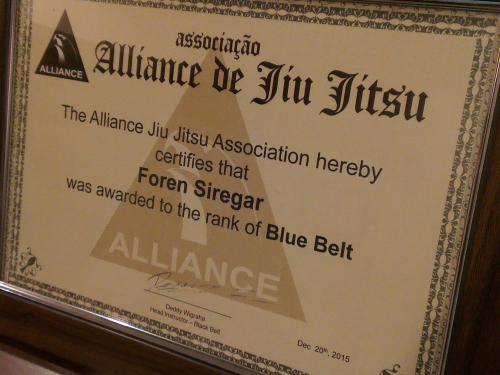Blue belt · December 20, 2015 · Promoted by Deddy Wigraha