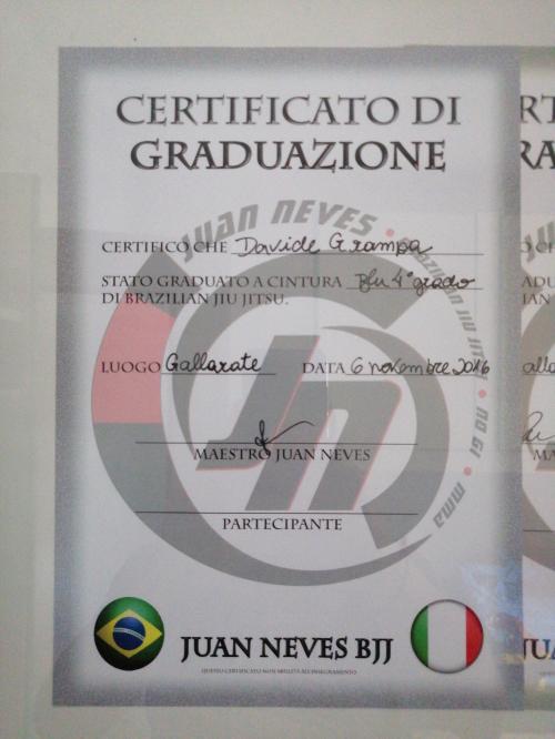 Blue belt · November 6, 2016 · Promoted by Jan Eduardo neves