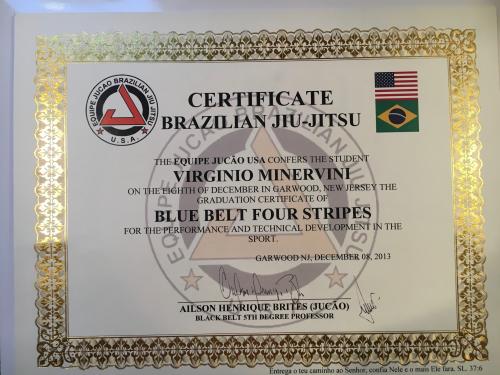Blue belt · December 18, 2011 · Promoted by Ailson Brites