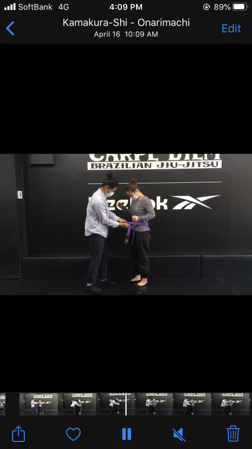 Purple belt · April 23, 2020 · Promoted by Tsuboi Shigeaki