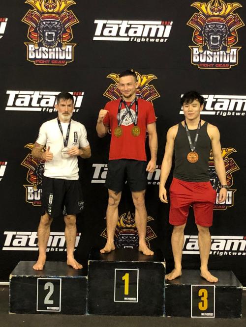 Somehow ended up with silver in open weight advanced.