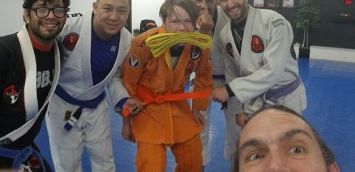 Orange belt · March 28, 2019 · Promoted by Eric Forschler