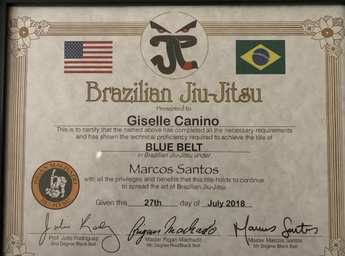 Blue belt · July 27, 2018 · Promoted by Marcos Santos