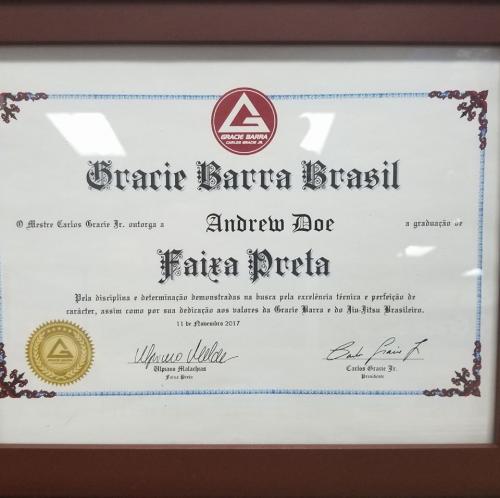 Black belt · November 17, 2017 · Promoted by Ulpiano Malachias