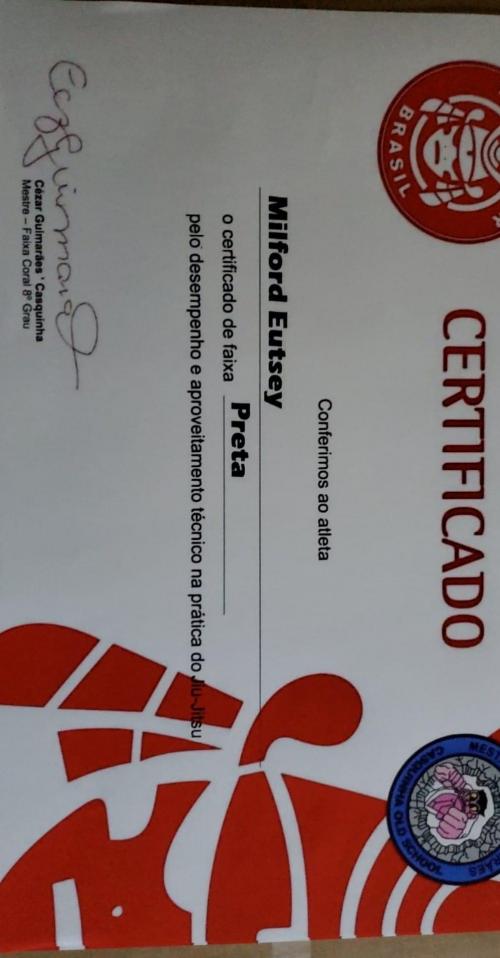 Black belt · December 18, 2019 · Promoted by Cesar Guimaraes