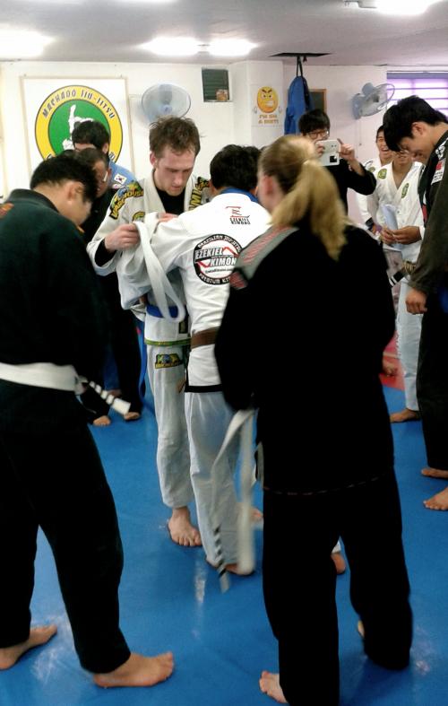 Blue belt · June 22, 2014 · Promoted by Seo BoGuk