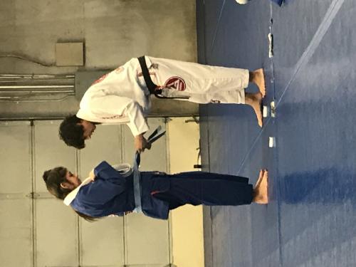 Blue belt · October 13, 2018 · Promoted by Cindy