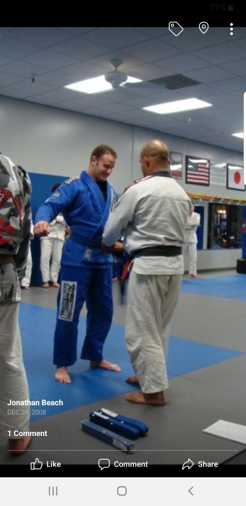 Blue belt · December 24, 2008 · Promoted by Paul Mendoza