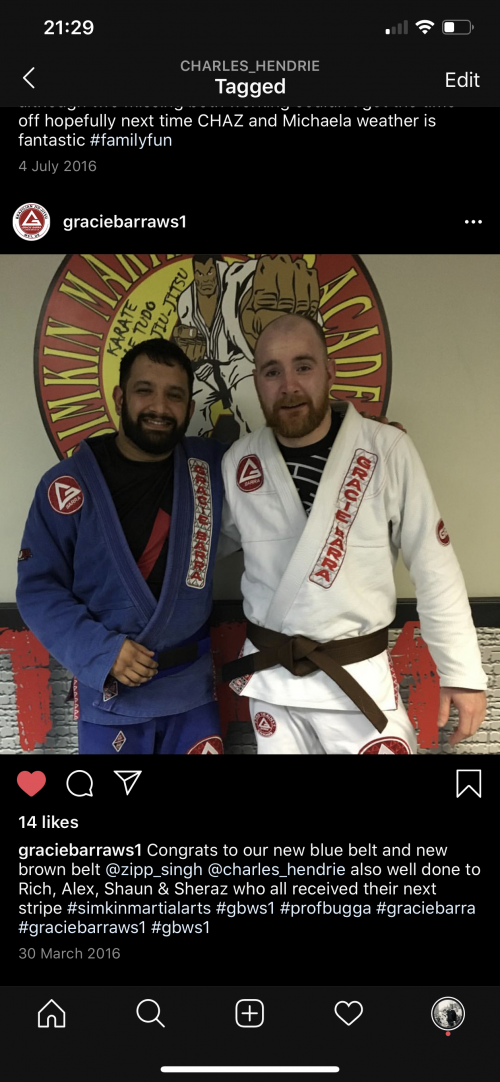 Brown belt · March 30, 2016 · Promoted by Neil Simkin