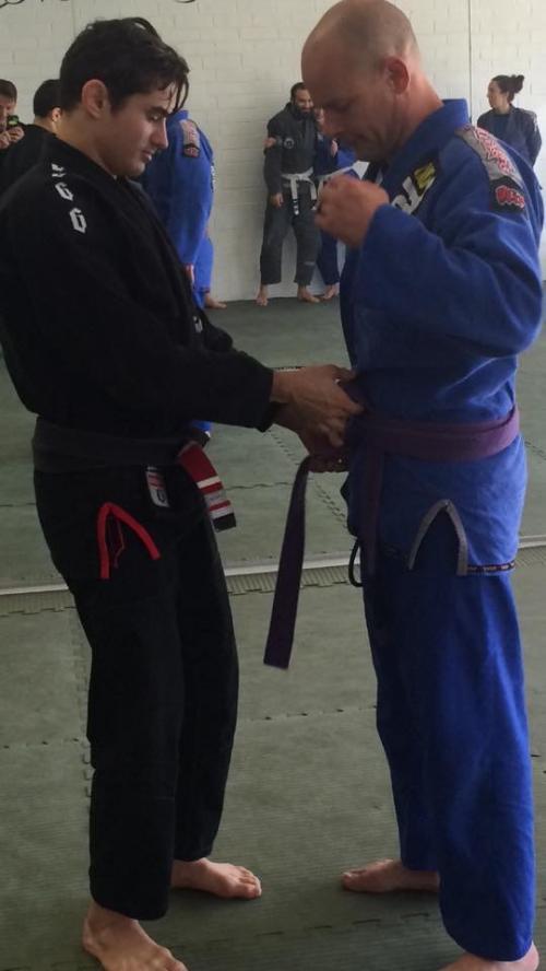 Promoted to purple belt by Caio Terra