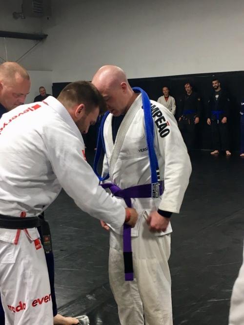 Purple belt · October 5, 2019 · Promoted by Tyler Calvey