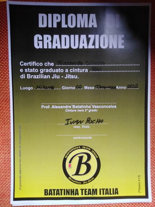 Blue belt · December 2, 2012 · Promoted by Ivan Rocha