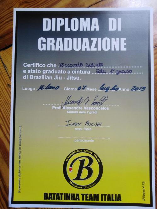 Blue belt · December 2, 2012 · Promoted by Ivan Rocha