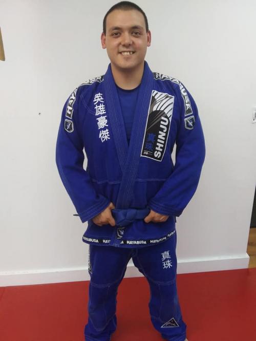 Blue belt · July 23, 2019 · Promoted by Adam Laclair
