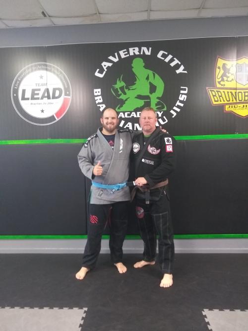 Blue belt · March 16, 2019 · Promoted by Jeff glover