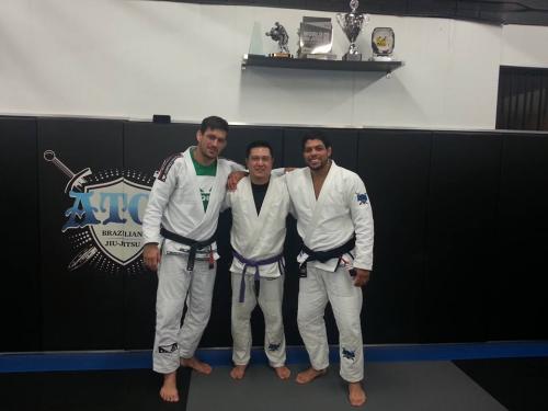 Demian Maia taught a class at Prof. Andre Galvao original ATOS HQ location (next to Grandma's Tofu)