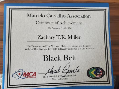 Black belt · July 12, 2019 · Promoted by Marcelo Carvalho