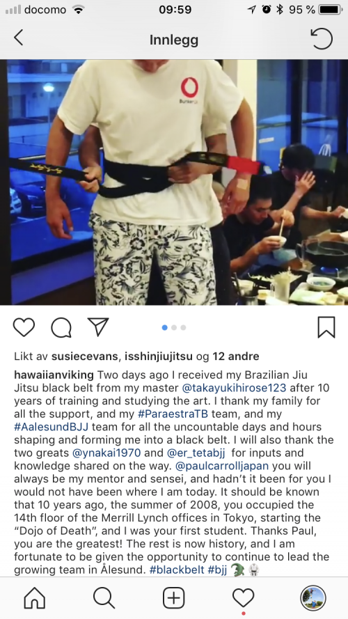 Black belt · July 7, 2018 · Promoted by Takayuki Hirose
