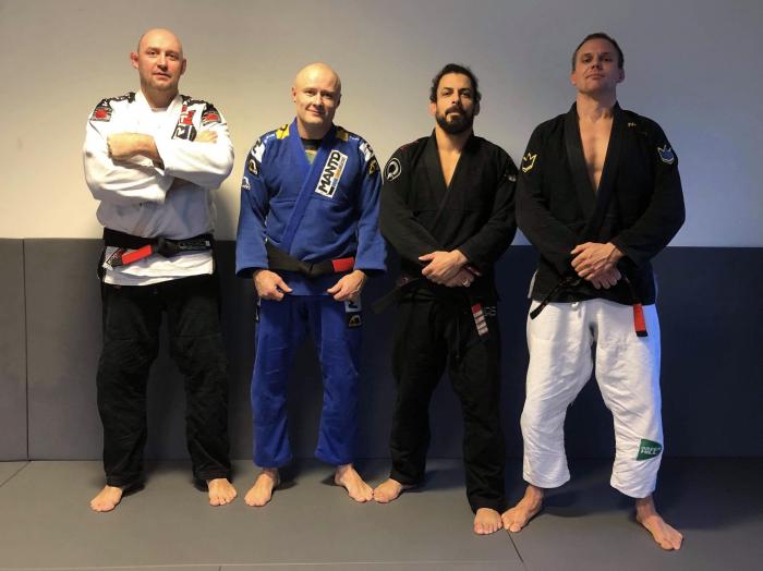 Black belt promotion for coach Anders and coach Aidas, under the guidance of the great master Eduardo “Teta” Rios - long time mentor and godfather for Aalesund Brazilian Jiu Jitsu.