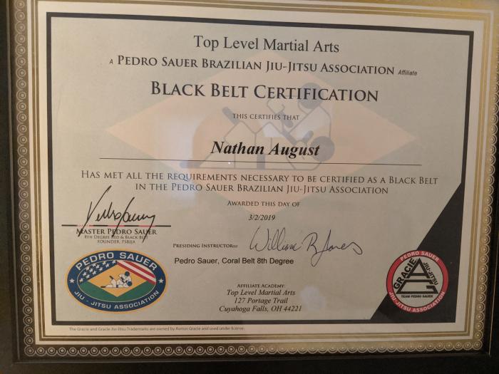 Black belt · March 3, 2019 · Promoted by Pedro Sauer