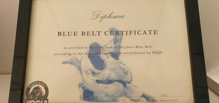 Blue belt · December 9, 2012 · Promoted by Marcelo Galvao Santiago (Marcelo Yogui)