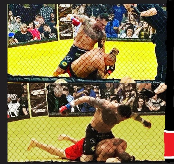 I won 1st round TKO 43 sec