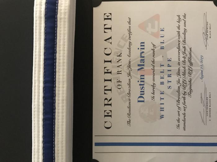 White belt · June 1, 2018