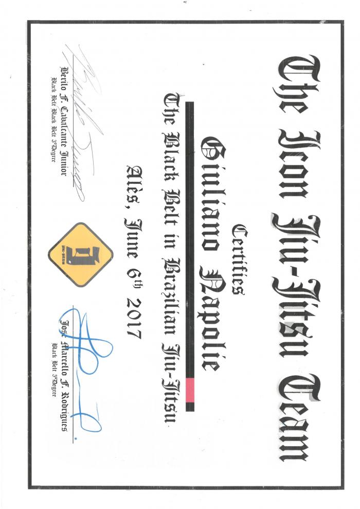 Black belt · June 6, 2017 · Promoted by BERILO F. CAVALCANTE Junior