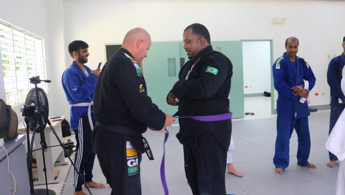 Purple Belt from Alliance Jiu Jitsu Black Belt (Joslins MMA  - Hamilton, ON Canada)  - Prof. Dave Mark