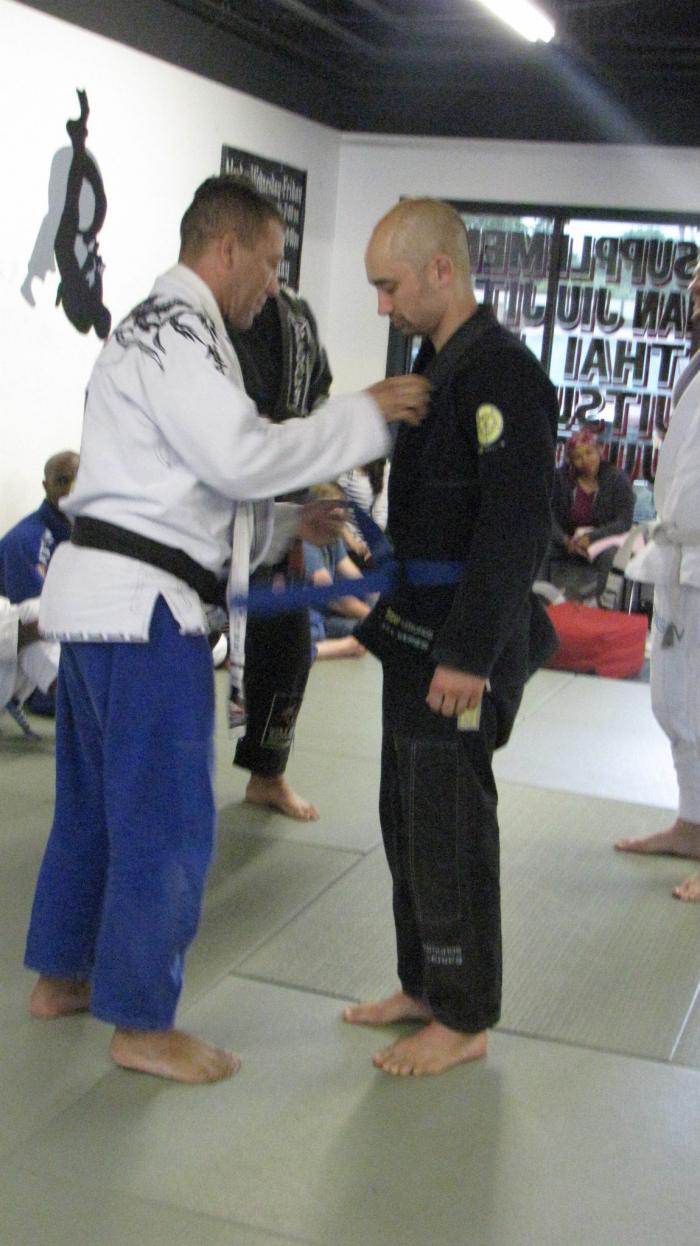Blue belt · September 15, 2013 · Promoted by Charles Dos Anjos