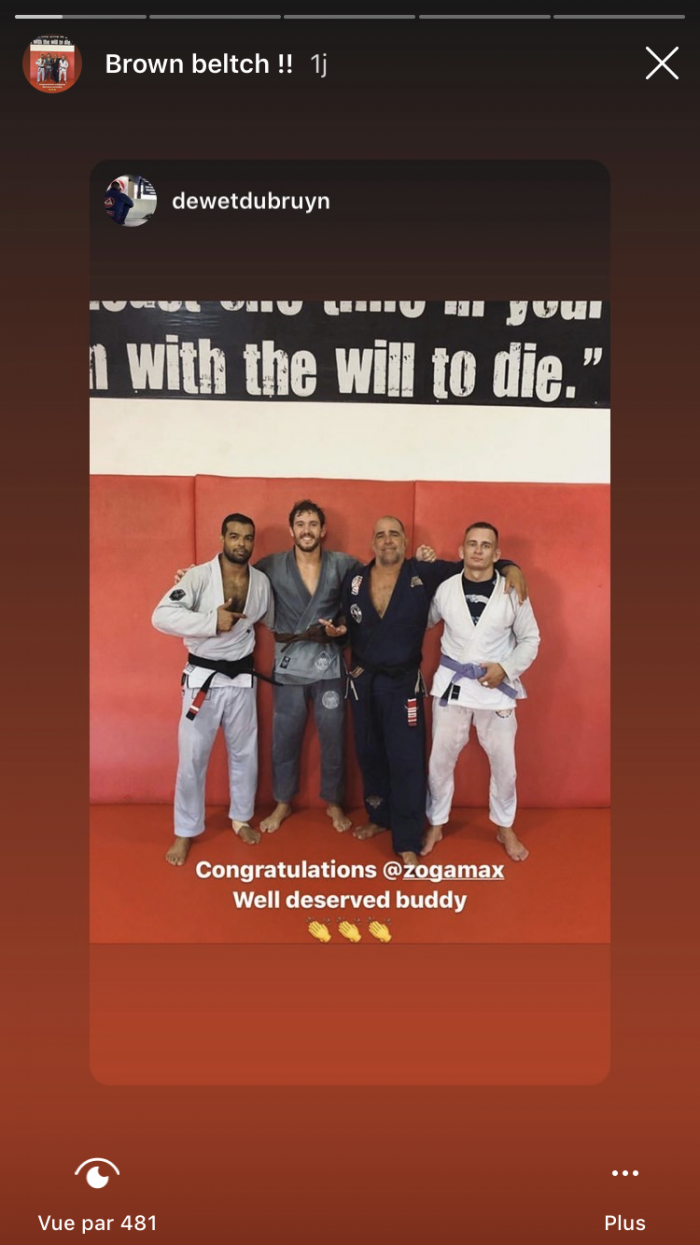 Brown belt · January 15, 2020 · Promoted by Olavo Abreu