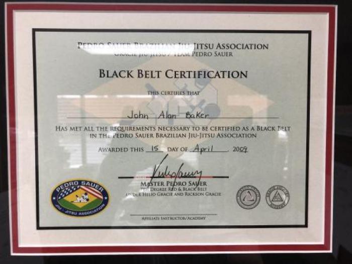 Black belt · April 15, 2009 · Promoted by Master Pedro Sauer