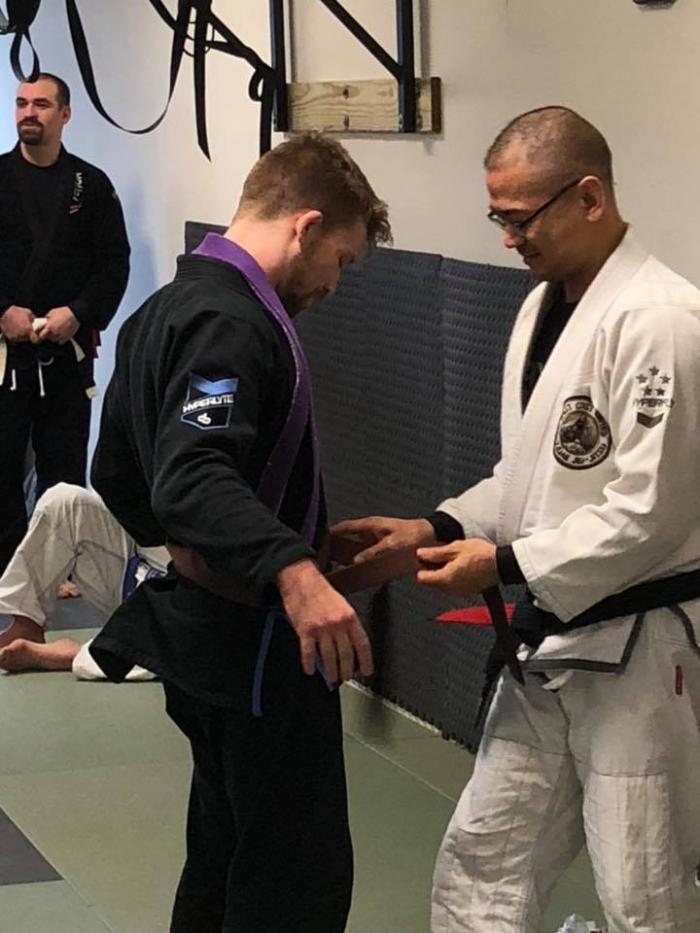 Brown belt · December 15, 2018 · Promoted by Jojo Guarin