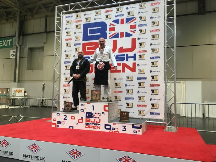 Gold in British Open BJJ 2019 Masters 3+ Brown - Super Heavy