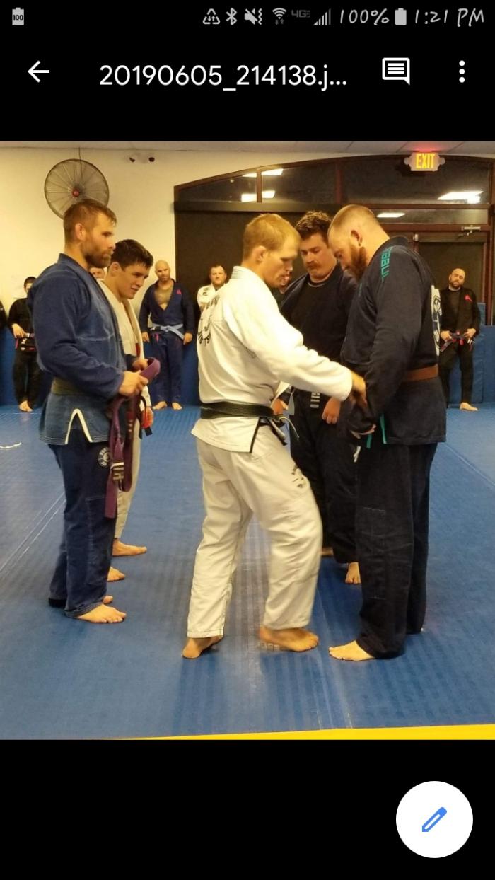 Brown belt · May 22, 2019 · Promoted by Evan Dunham