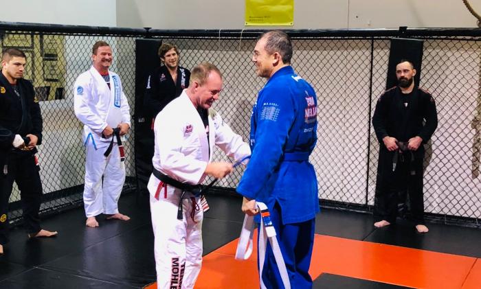 Blue belt · October 8, 2018 · Promoted by Professor Allen Mohler