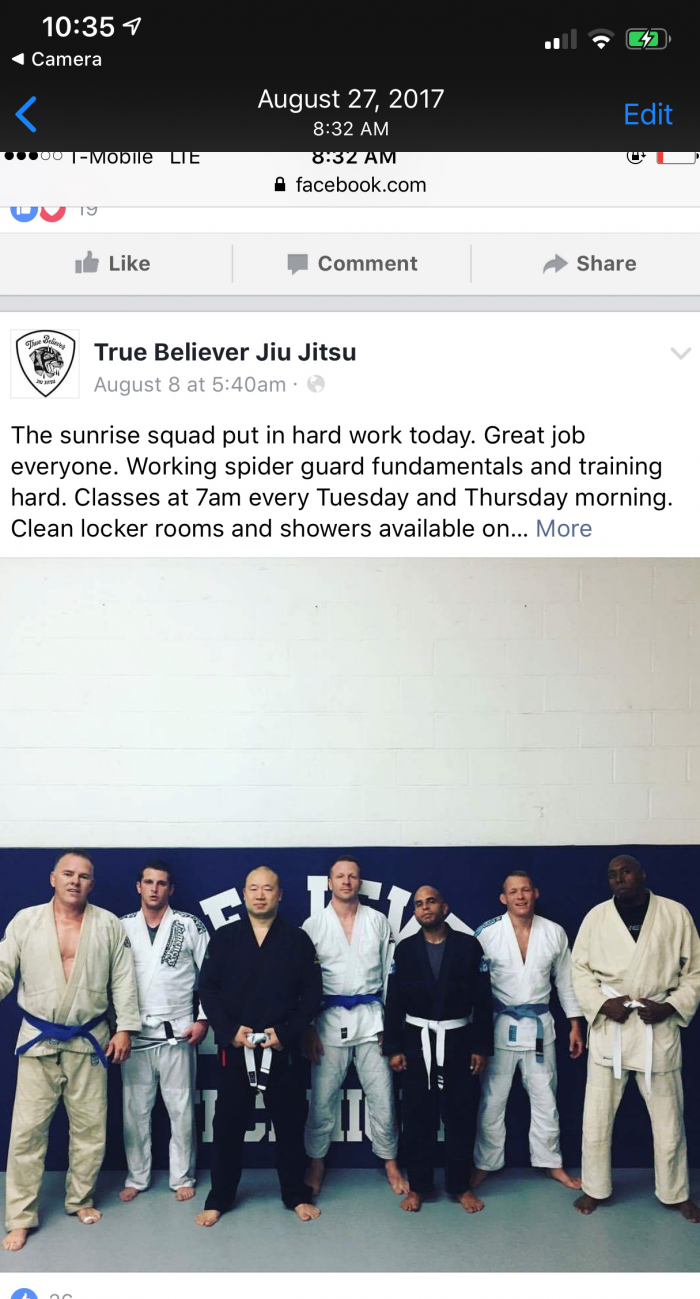 White belt · August 1, 2017